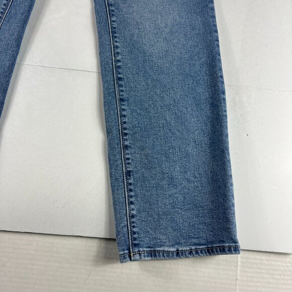 Hudson Jeans Women's Measured 30x27 High Rise Straight Light Blue Denim Tag 8 - Picture 5 of 16